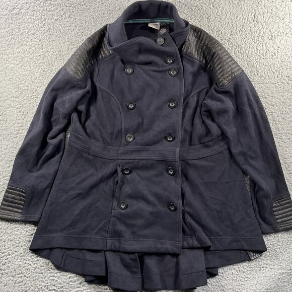 Harley-Davidson Jackets & Blazers - Harley-Davidson Peacoat Womens Plus 1X Navy Blue Jacket Double Breasted Moto
